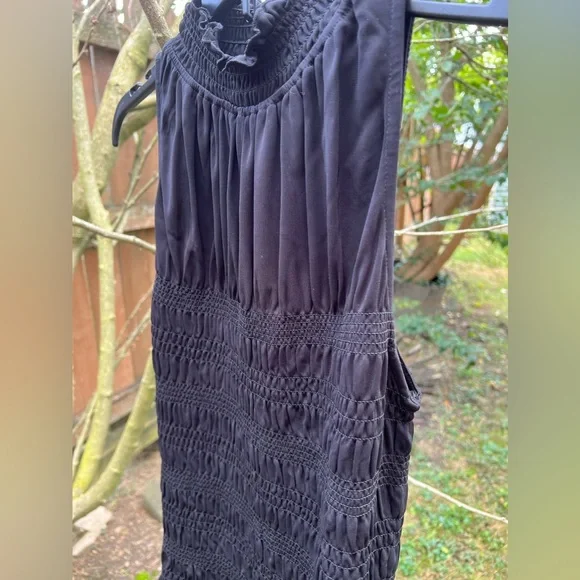 NWOT Frame mock high neck ruched tank blouse top smocked S - Picture 4 of 10